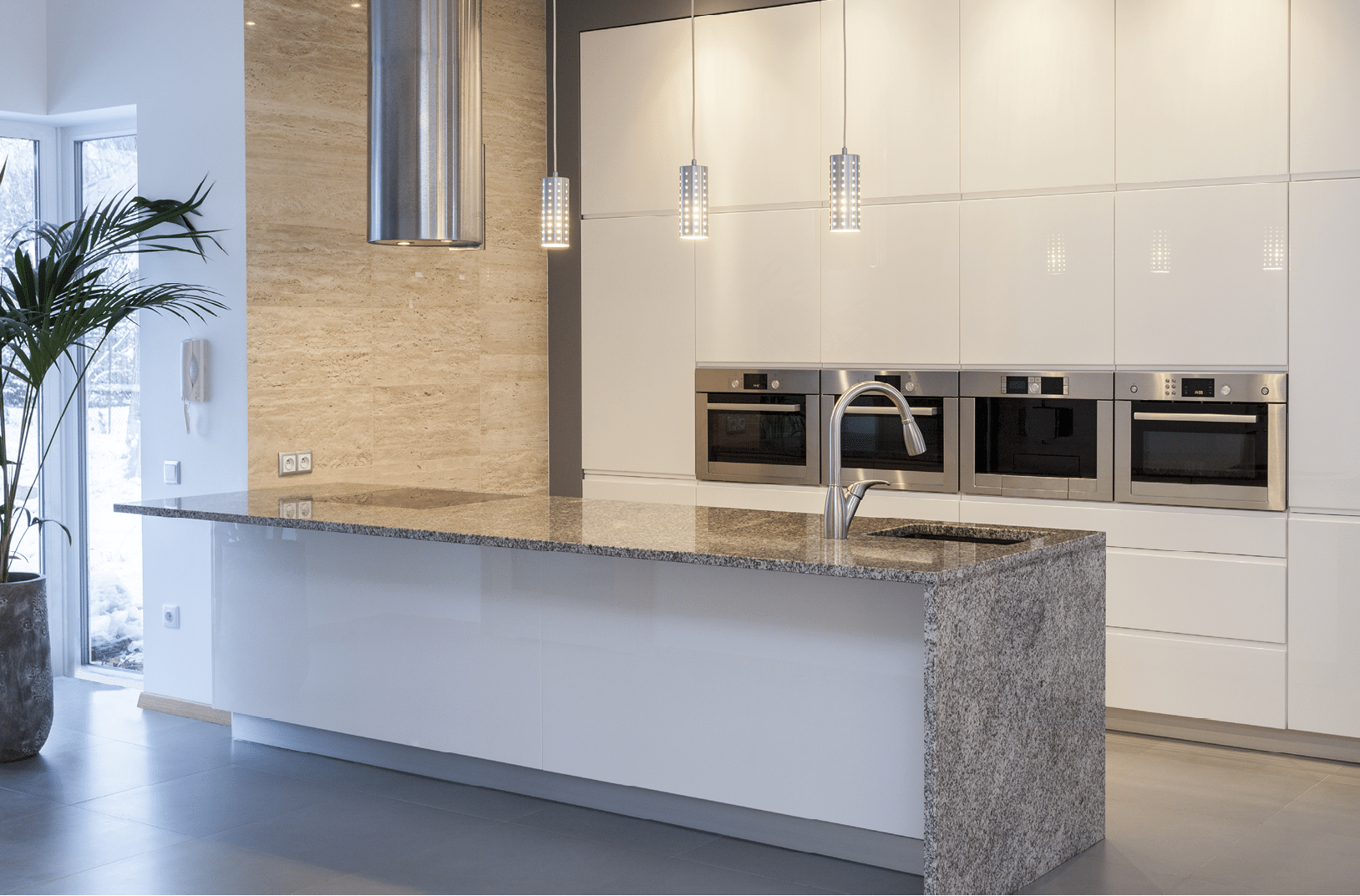 Designers interior - Kitchen in a minimalist house interior