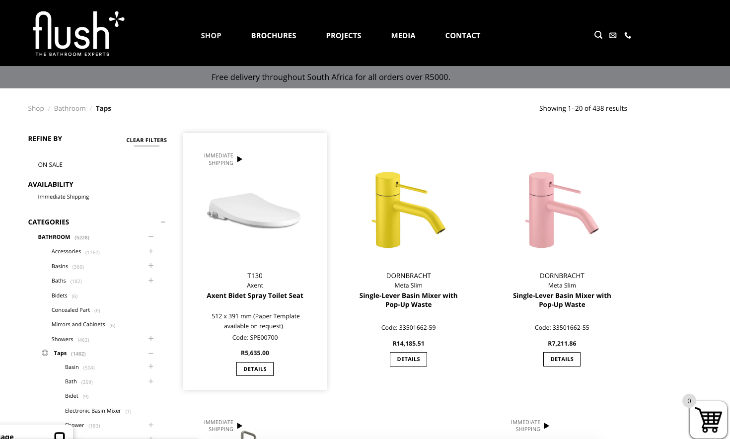 Flush Bathrooms: Now online and available countrywide