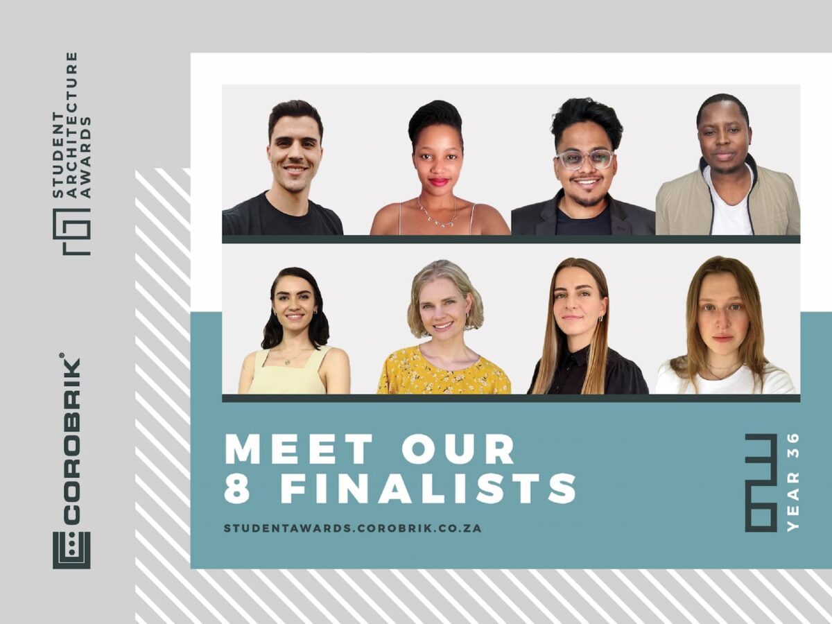 Meet the eight finalists of the 36th Corobrik Student Architecture Awards