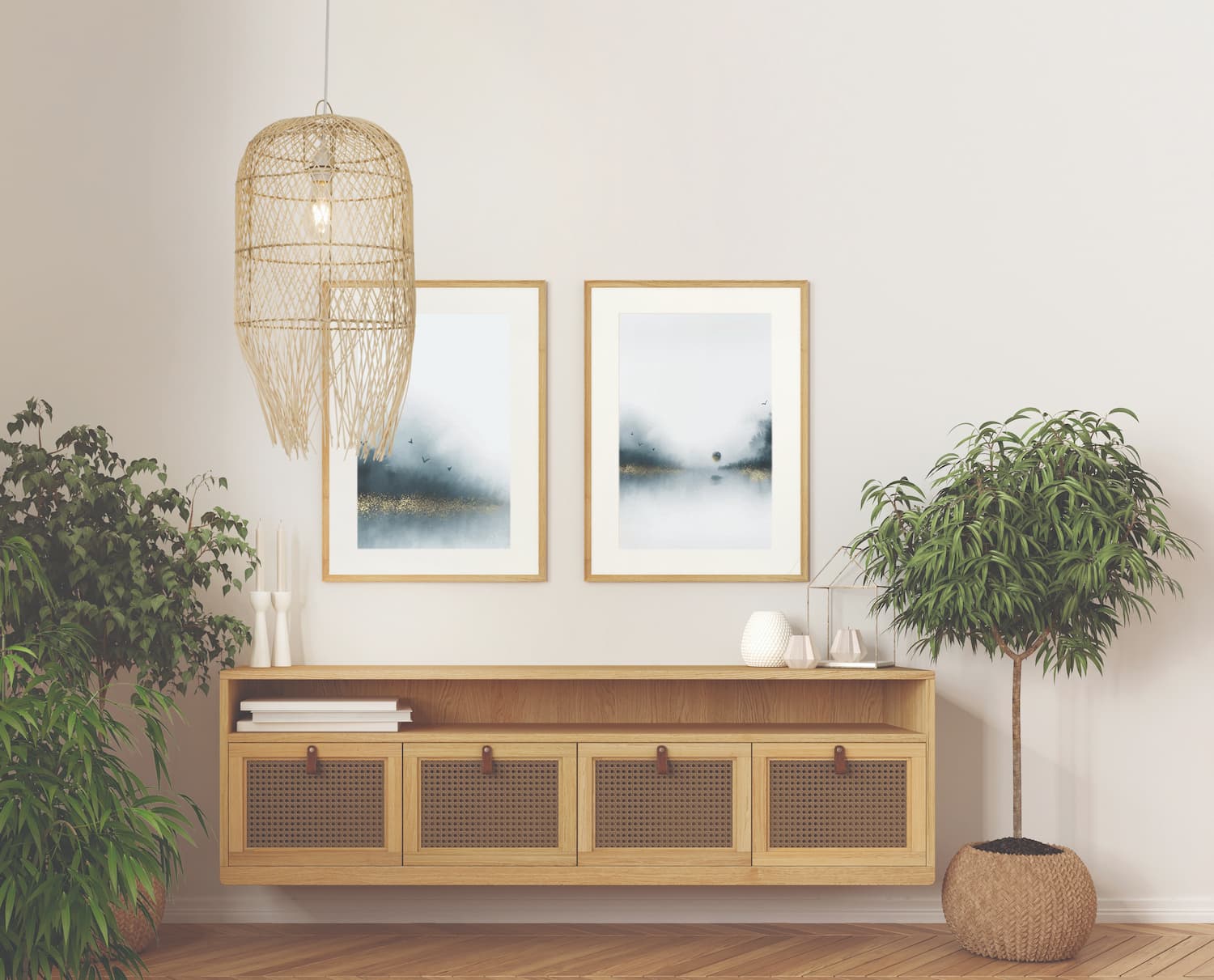 Why we love the bamboo and rattan lighting trend