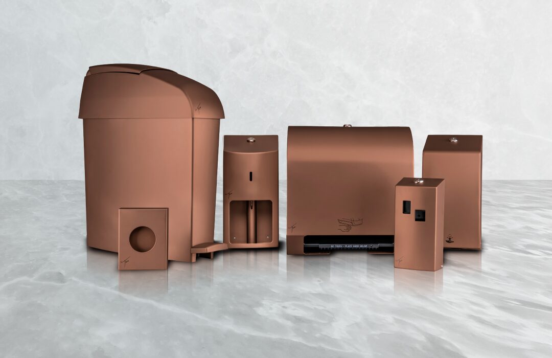 Introducing the Ticra Ember Bronze Steel Range: Elevating commercial hygiene with luxury and durability